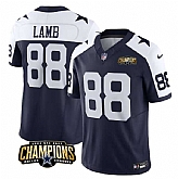 Men & Women & Youth Dallas Cowboys #88 CeeDee Lamb Navy White 2023 F.U.S.E. NFC East Champions Patch Jersey,baseball caps,new era cap wholesale,wholesale hats